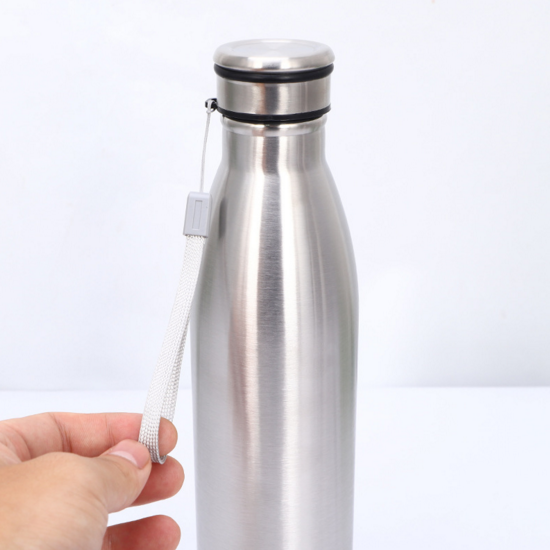 Stainless Steel 1000ml Slim Water Bottle with Loop