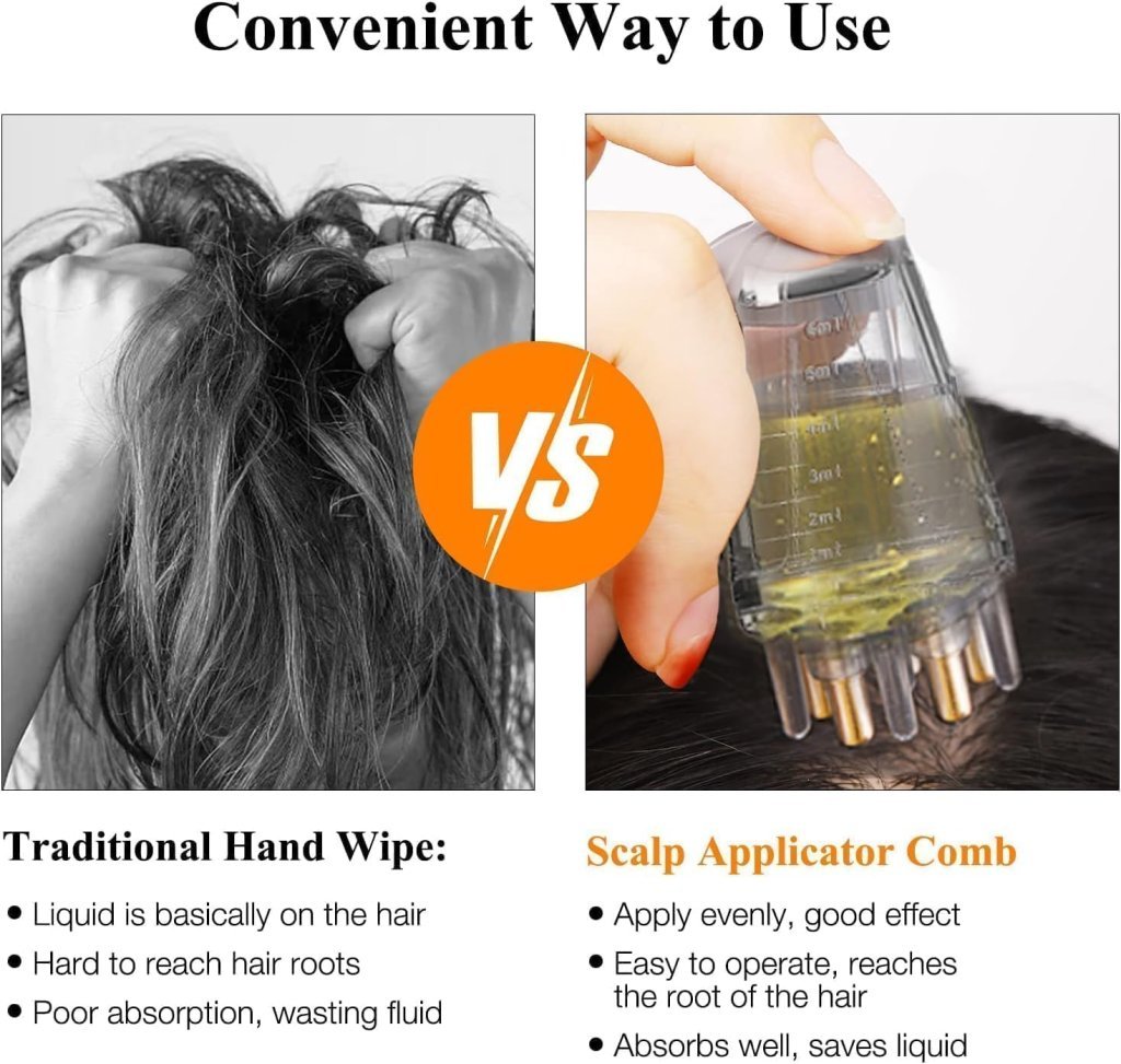 10ml Hair Oil Applicator Bottle – Anti-Leak Scalp & Hair Loss Dispenser
