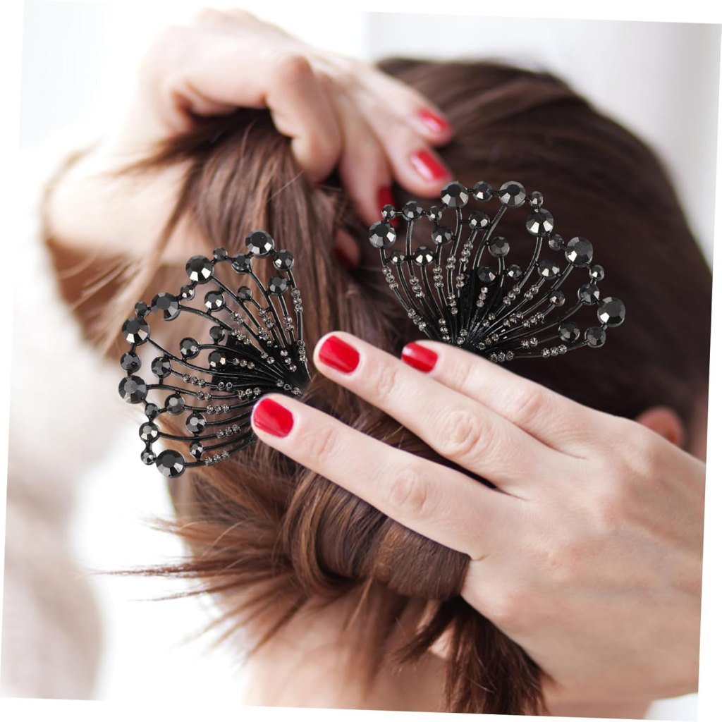 Elegant Swan Hair Bun Maker – Lazy Fabric Hair Twist Clip for Weddings & Parties