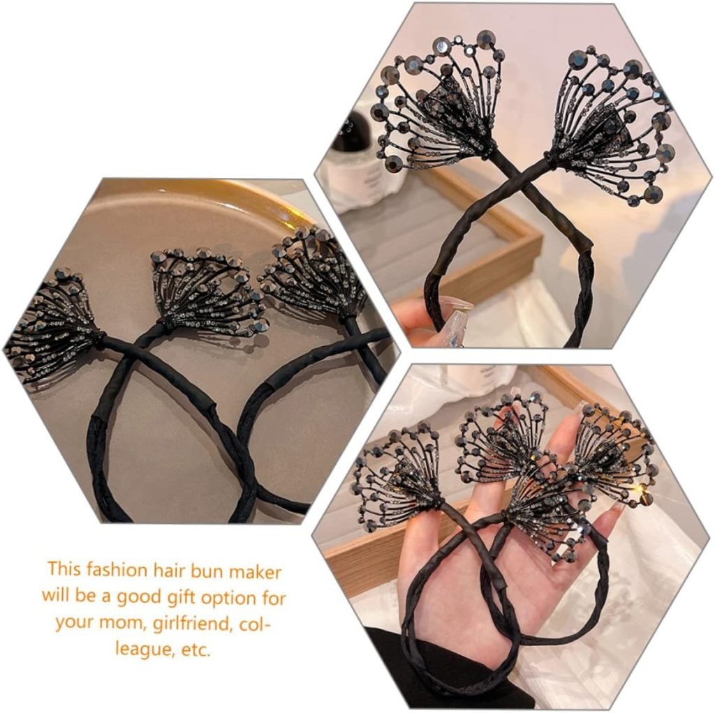 Elegant Swan Hair Bun Maker – Lazy Fabric Hair Twist Clip for Weddings & Parties