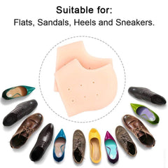 Silicon Heel Socks for Men & Women – Crack-Free, Moisturizing Foot Protector (1 Pair)