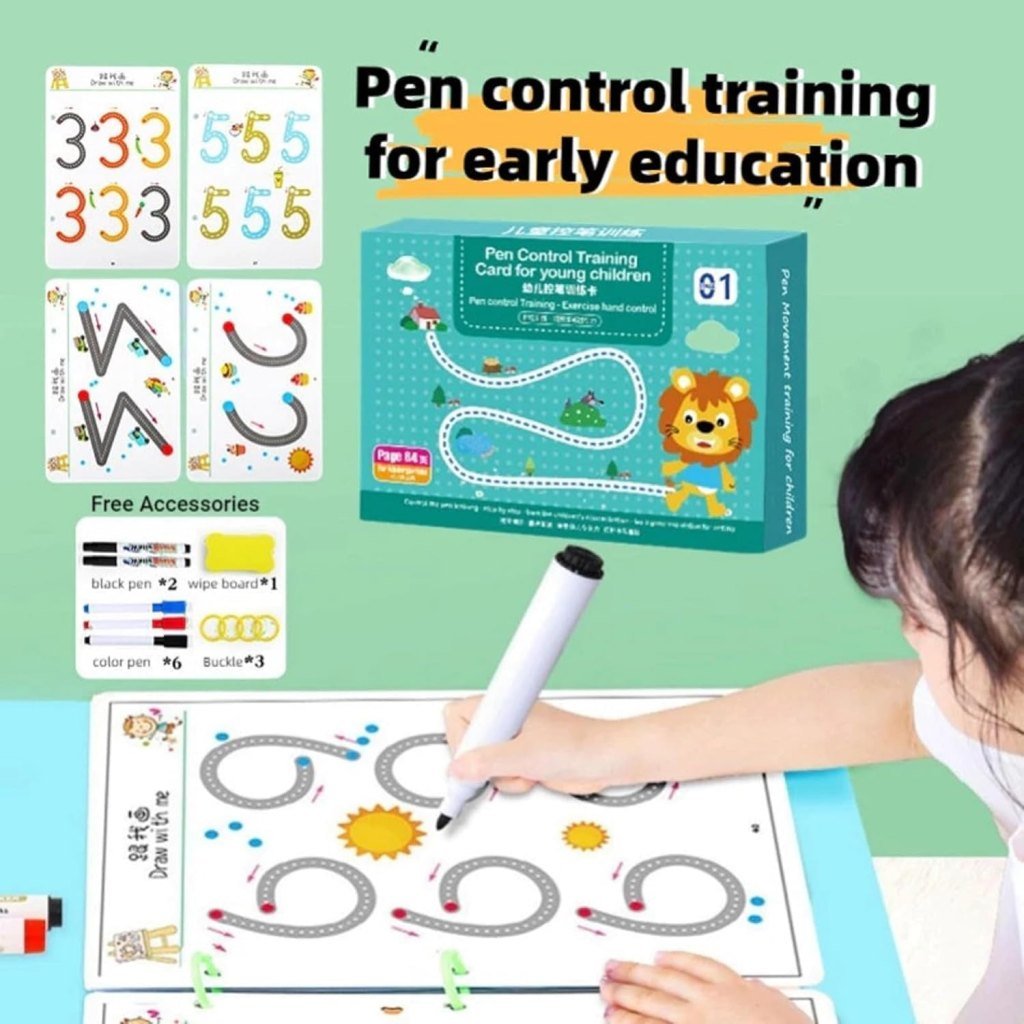 Pen Control Handwriting Pen Control Practice Book – Badlovo