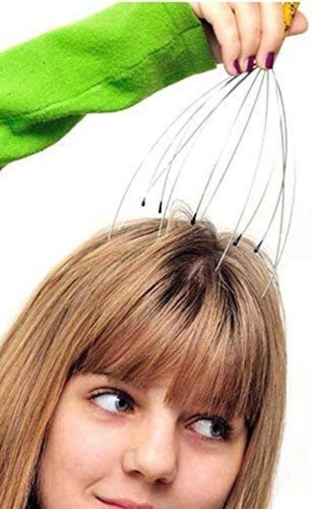 Relaxing 12-Finger Head & Scalp Massager for Pain Relief & Hair Care