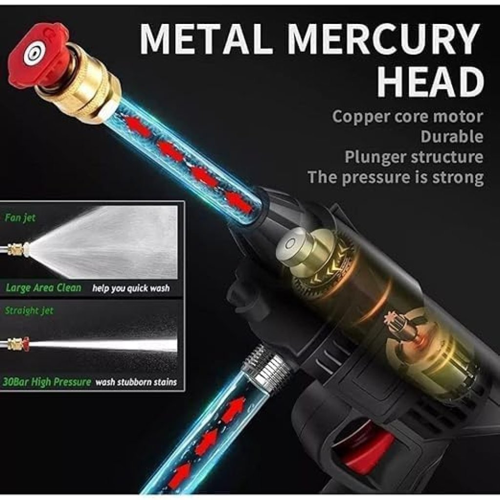 Cordless 48V High Pressure Car & Bike Wash Gun