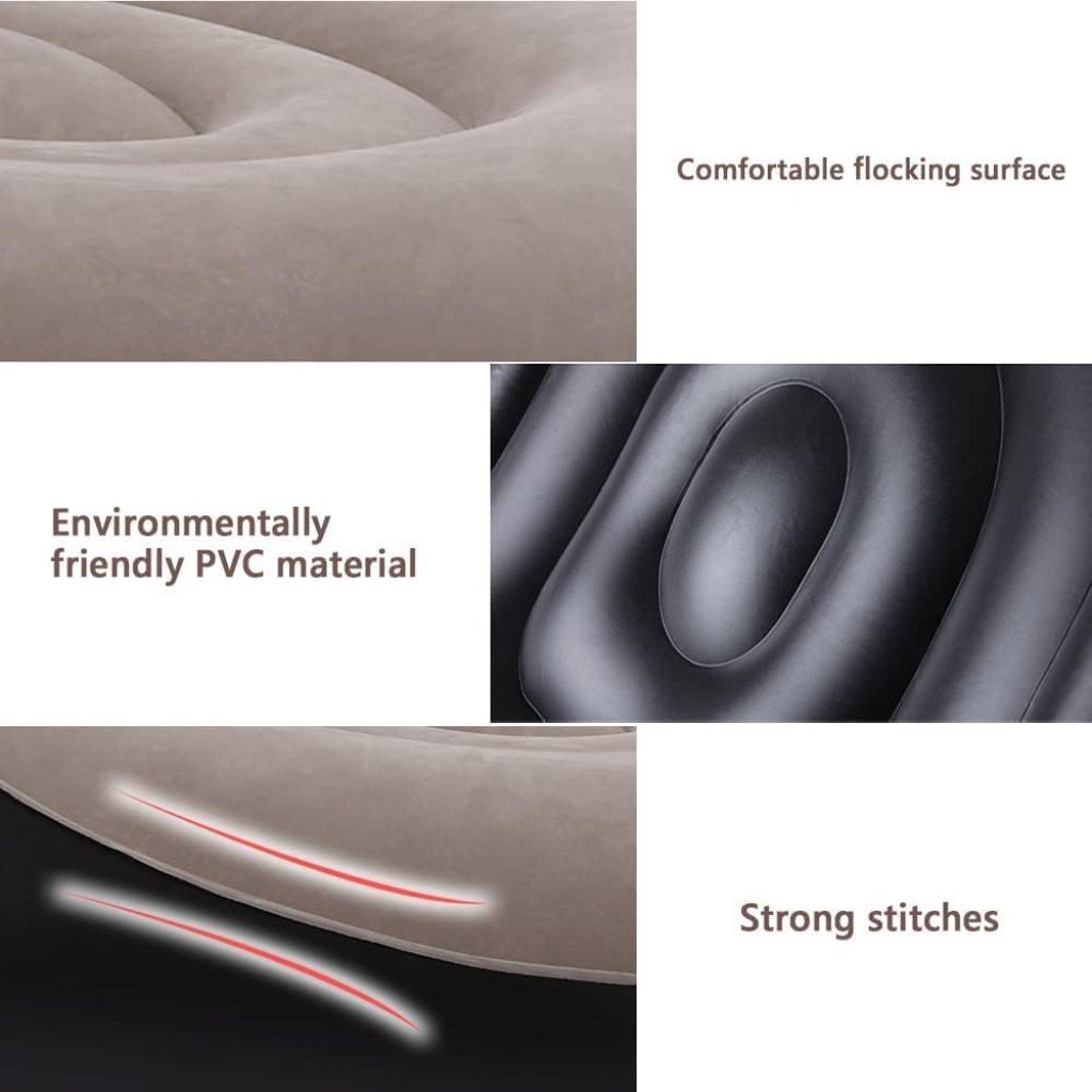 Inflatable Lazy Sofa with Footrest – Portable Lounge Chair for Indoor & Outdoor Relaxation