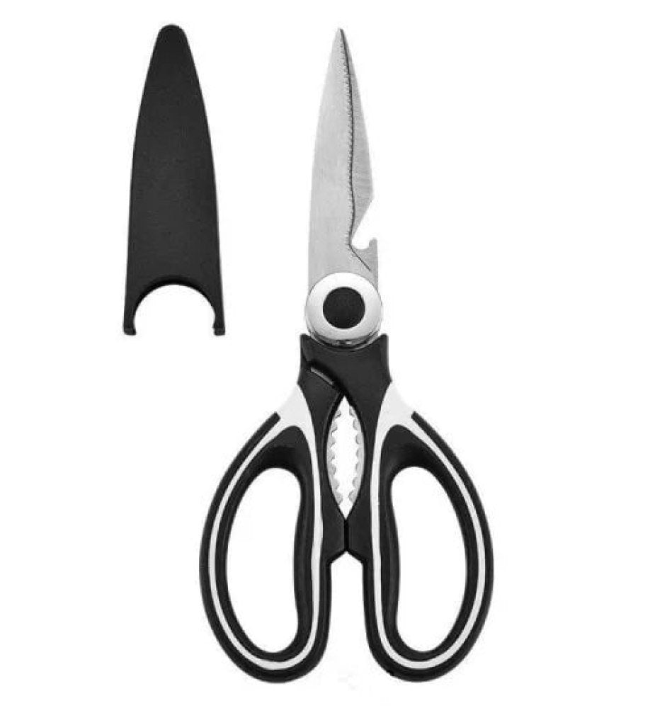 Premium Stainless Steel Kitchen Scissors with Case – Perfect for Meat, Fish & Vegetables