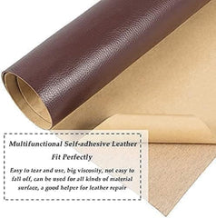 Self-Adhesive Brown Leather Repair Patch – Waterproof & Scratch-Resistant (30x60cm)