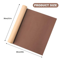 Self-Adhesive Brown Leather Repair Patch – Waterproof & Scratch-Resistant (30x60cm)