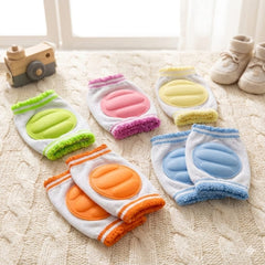 Baby Knee Pads for Crawling & Toddler Safety – Soft, Breathable, Anti-Slip, Multi-Color