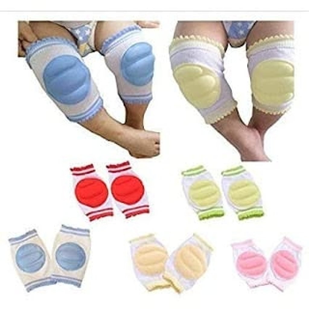 Baby Knee Pads for Crawling & Toddler Safety – Soft, Breathable, Anti-Slip, Multi-Color