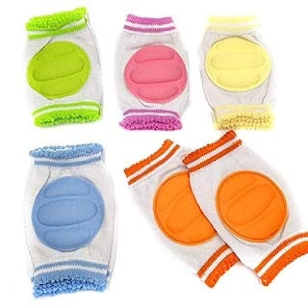 Baby Knee Pads for Crawling & Toddler Safety – Soft, Breathable, Anti-Slip, Multi-Color