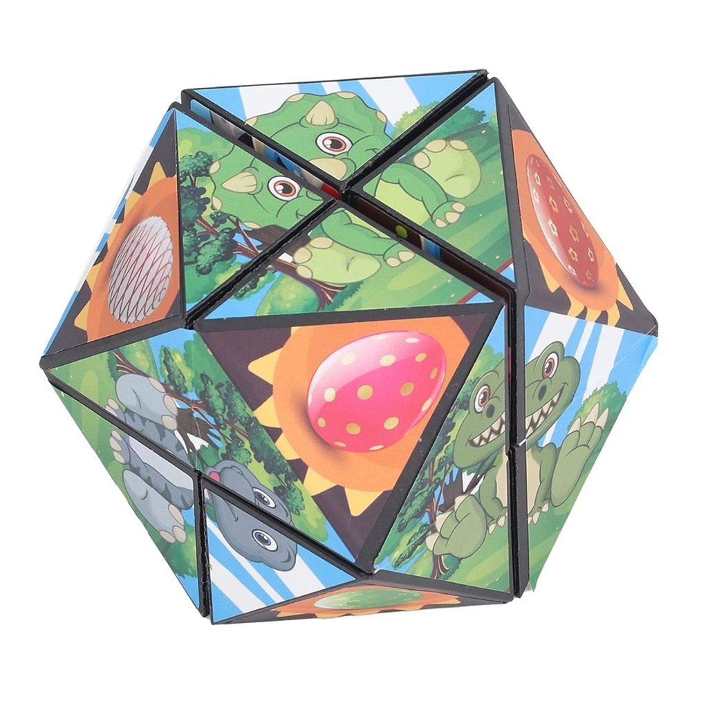 Magic Cube Shape Shifting Box 2-in-1 3D Puzzle Toy for Stress Relief & Education