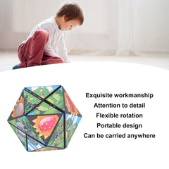 Magic Cube Shape Shifting Box 2-in-1 3D Puzzle Toy for Stress Relief & Education