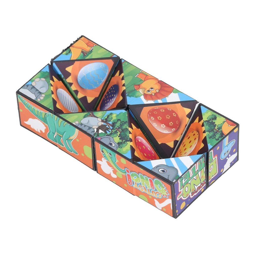 Magic Cube Shape Shifting Box 2-in-1 3D Puzzle Toy for Stress Relief & Education