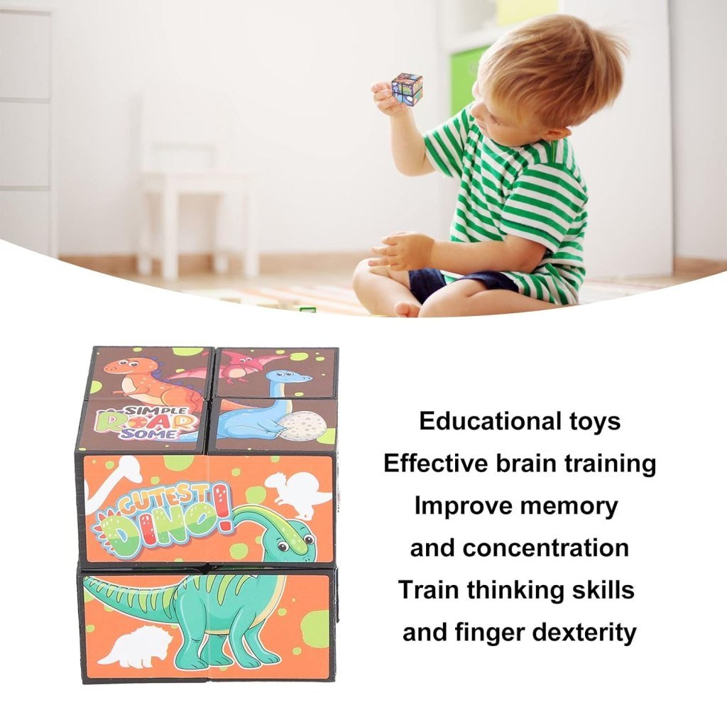 Magic Cube Shape Shifting Box 2-in-1 3D Puzzle Toy for Stress Relief & Education
