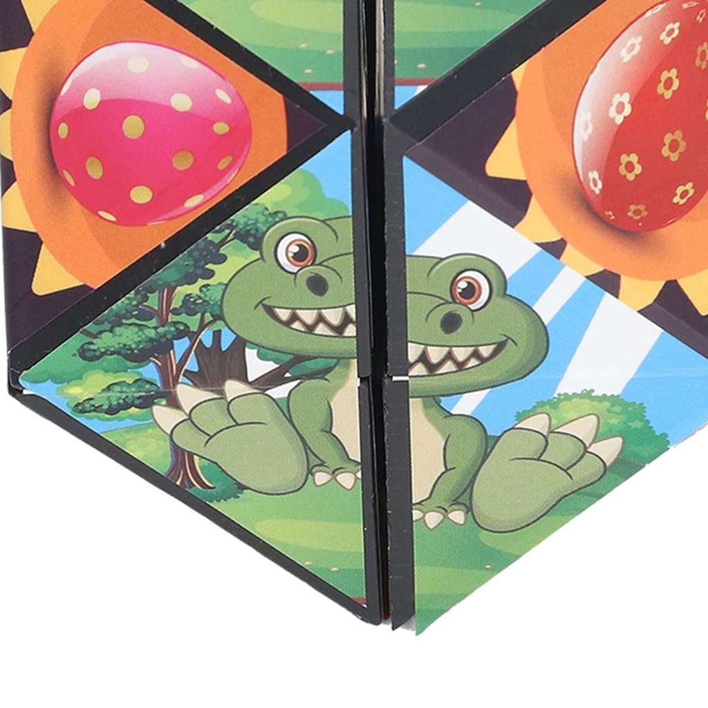 Magic Cube Shape Shifting Box 2-in-1 3D Puzzle Toy for Stress Relief & Education
