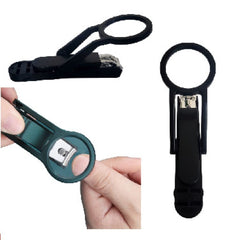 Premium 3x Magnifying Nail Clippers for Men, Women & Kids – Black