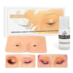 Silicone Makeup Practice Face Board for Beginners – Eye & Face Practice Skin