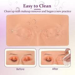 Silicone Makeup Practice Face Board for Beginners – Eye & Face Practice Skin