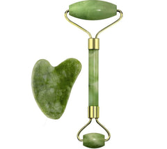 Green Jade Roller & Massager – Anti-Aging Face, Eye, Neck & Foot Tool
