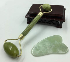 Green Jade Roller & Massager – Anti-Aging Face, Eye, Neck & Foot Tool