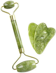 Green Jade Roller & Massager – Anti-Aging Face, Eye, Neck & Foot Tool