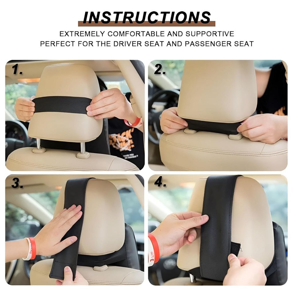 Ultimate Memory Foam Car Neck Pillow – Comfortable, Ergonomic & Washable