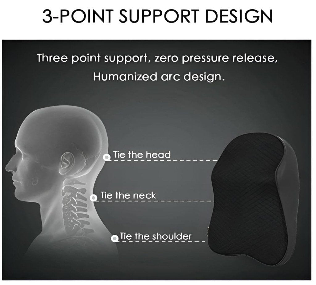 Ultimate Memory Foam Car Neck Pillow – Comfortable, Ergonomic & Washable