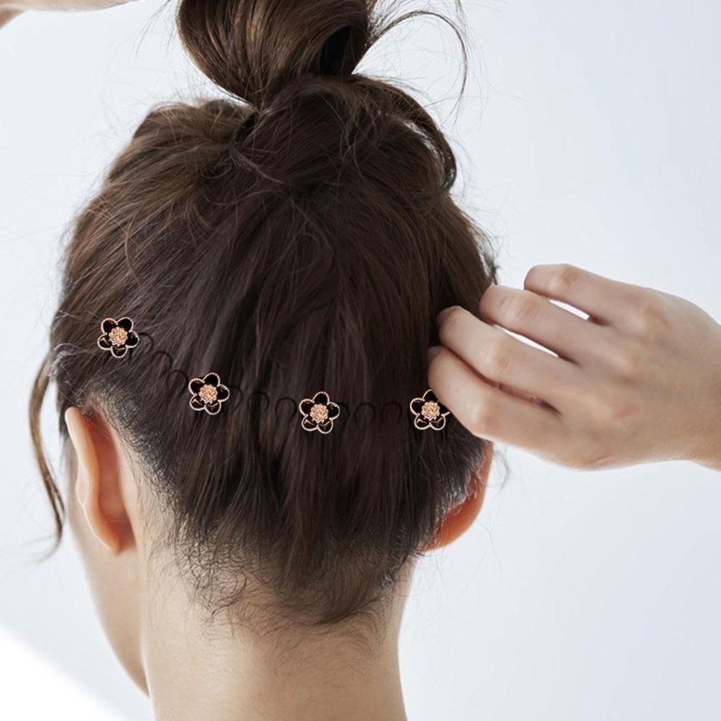 Invisible Flower U-Shape Hair Clip – Fixer & Finisher, Pack of 1