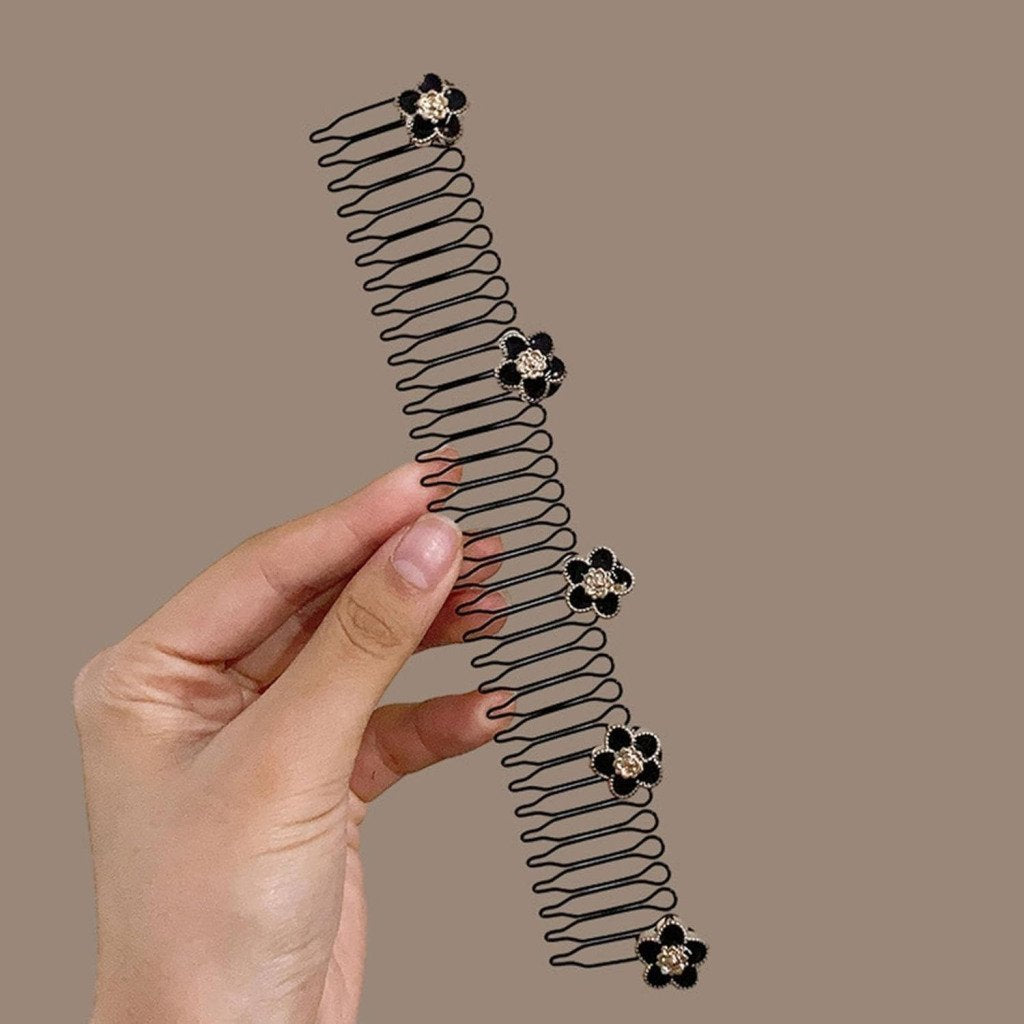 Invisible Flower U-Shape Hair Clip – Fixer & Finisher, Pack of 1