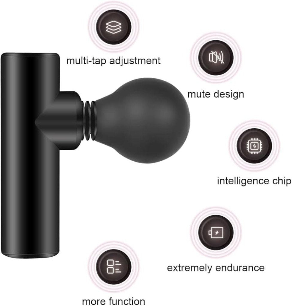 Portable Electric Mini Facial & Body Massage Gun for Pain Relief & Relaxation