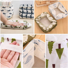 Mini Folding Canvas Storage Organizer – Collapsible Shelf Basket for Nursery, Closet & Toys (Pack of 1)