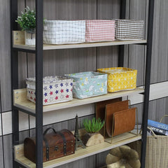 Mini Folding Canvas Storage Organizer – Collapsible Shelf Basket for Nursery, Closet & Toys (Pack of 1)