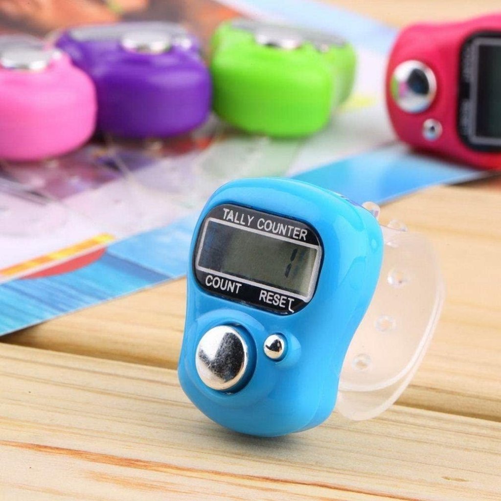 Mini Digital Finger Tally Counter – Portable Hand Counter for Cricket, Mantra, Umpire & More (Pack of 1/Multi Color)