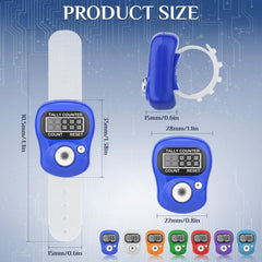 Mini Digital Finger Tally Counter – Portable Hand Counter for Cricket, Mantra, Umpire & More (Pack of 1/Multi Color)