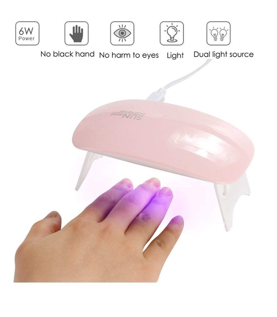 Portable Sun Mini UV LED Nail Dryer – Compact USB Gel Lamp, Mouse Shape