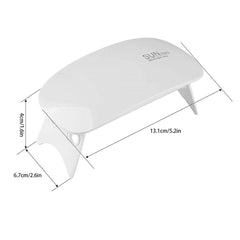Portable Sun Mini UV LED Nail Dryer – Compact USB Gel Lamp, Mouse Shape