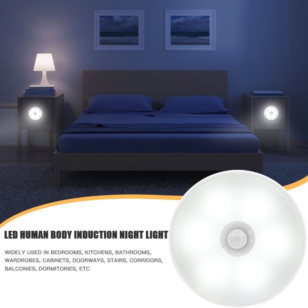 Wireless Rechargeable Motion Sensor Light – USB LED Night Light for Home & Wardrobe