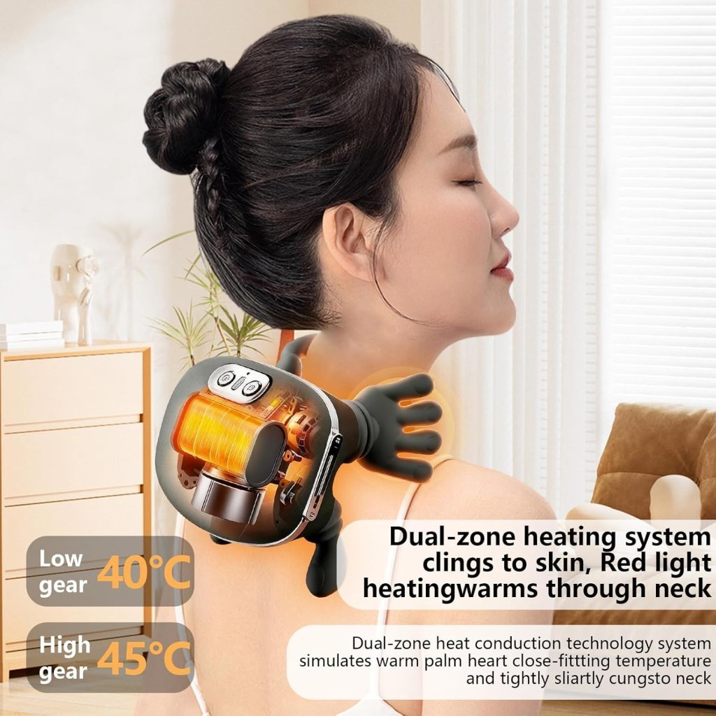 RelaxPro Neck & Shoulder Massager with Heat & Deep Tissue Relief