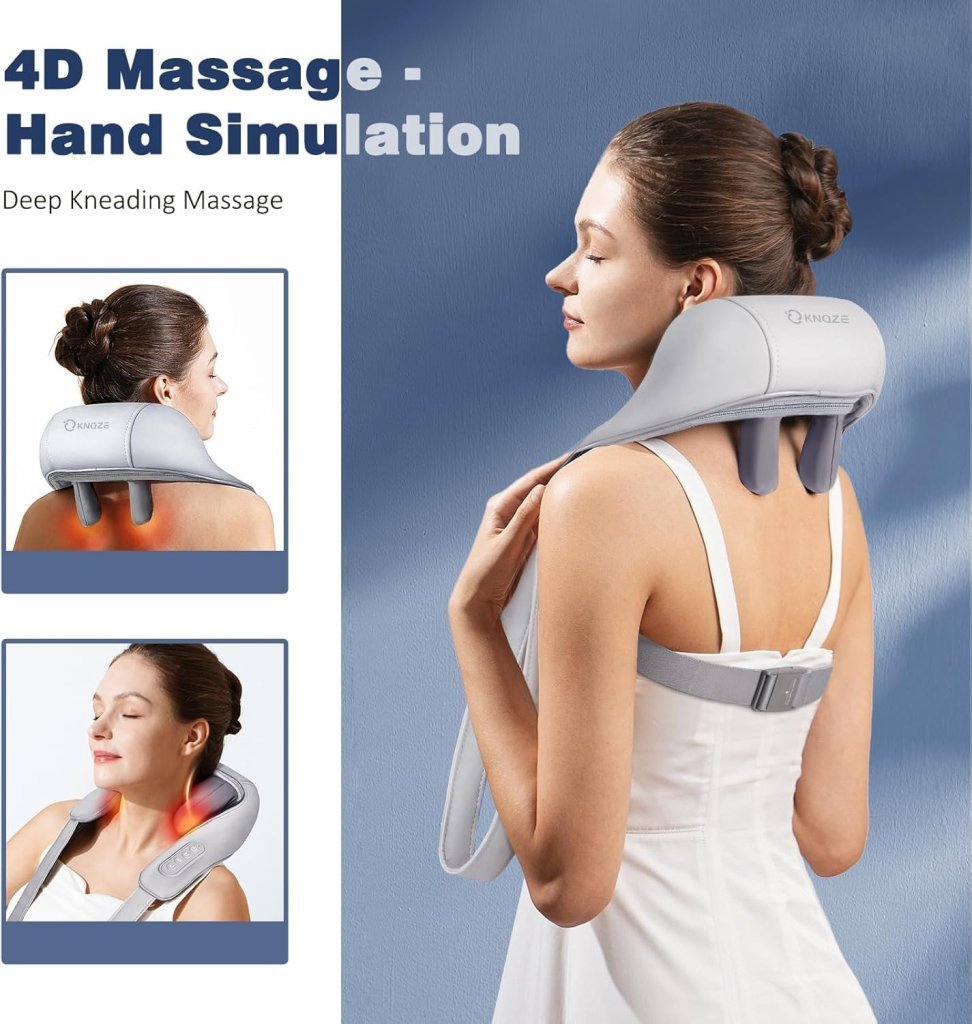 Deep Tissue Neck & Shoulder Massager with Heating – Pain Relief & Relaxation