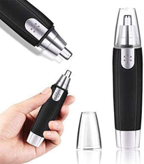 Electric Nose & Ear Hair Trimmer – Painless Stainless Steel Grooming for Men & Women