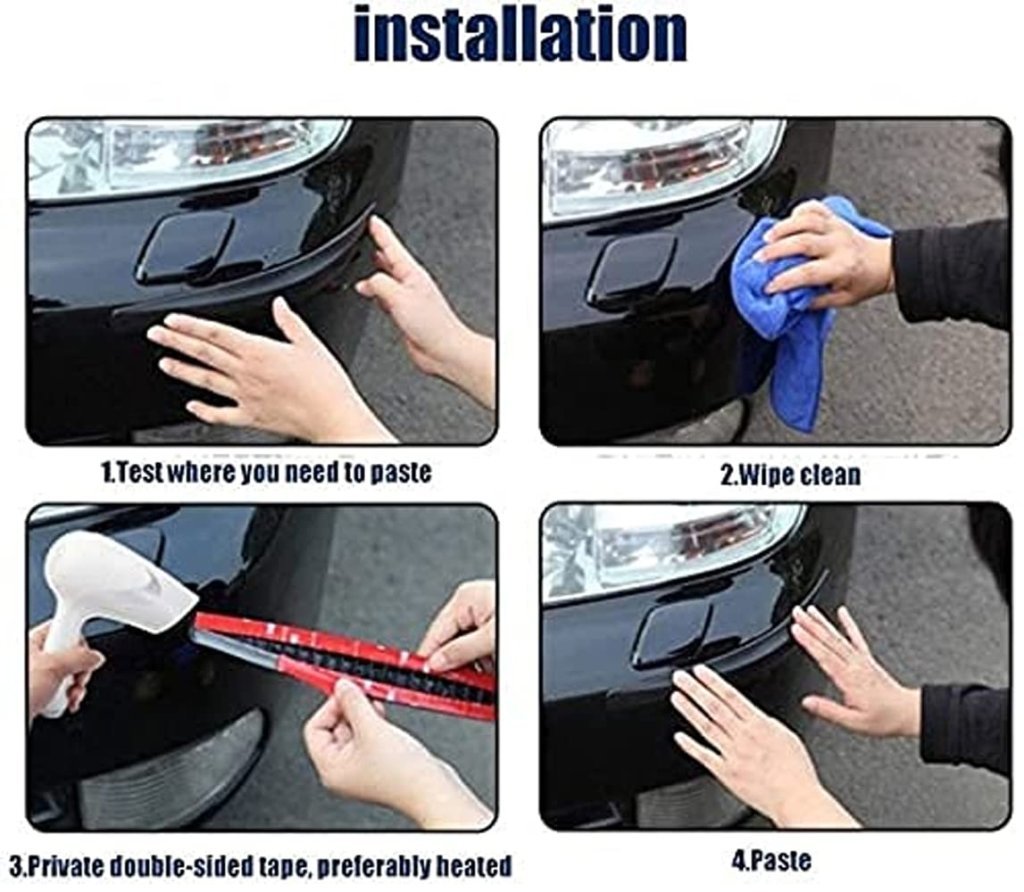 Premium PVC Car Bumper Corner Protectors – Pack of 2 for Tata Nexon, Swift, Creta & More