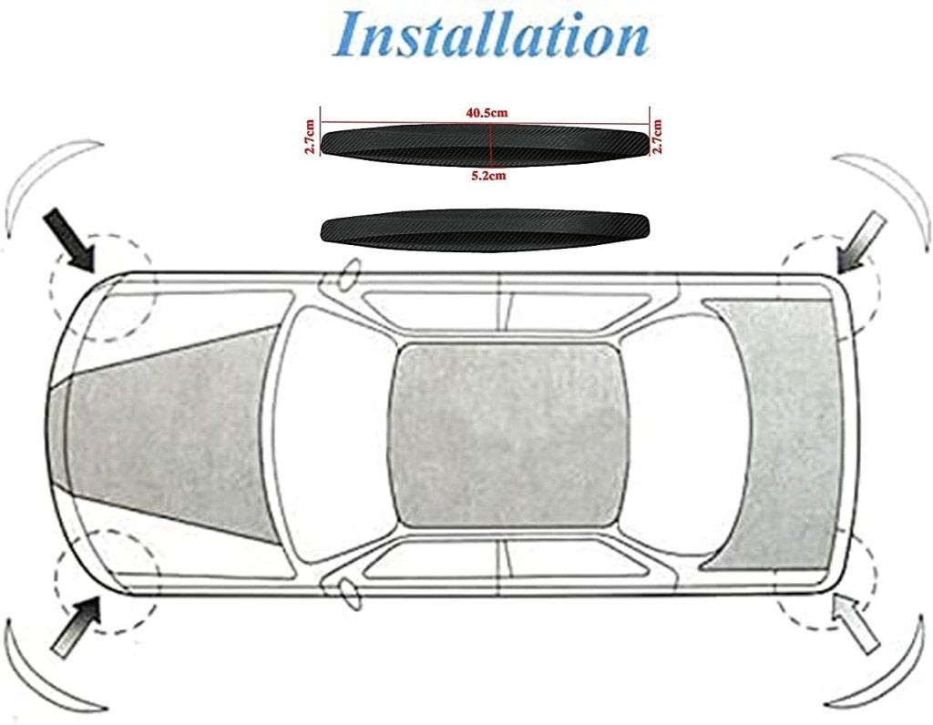 Premium PVC Car Bumper Corner Protectors – Pack of 2 for Tata Nexon, Swift, Creta & More