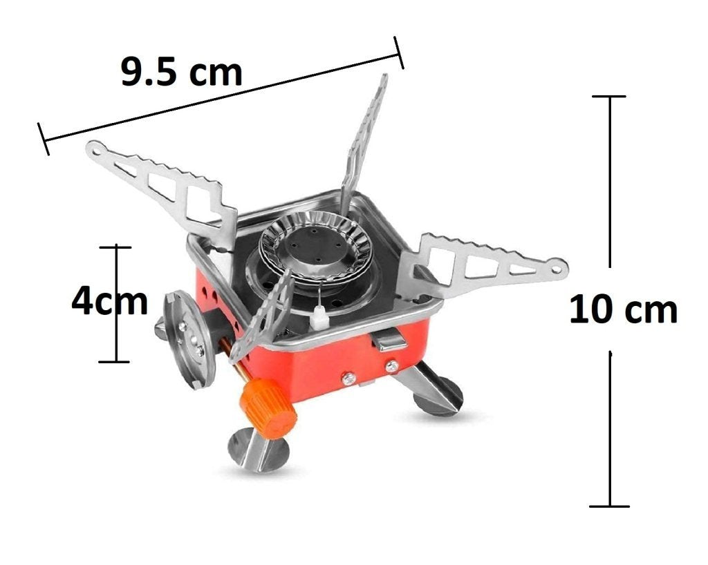 Portable Folding Camping Gas Stove – Lightweight Aluminum Picnic Stove for Outdoor Cooking