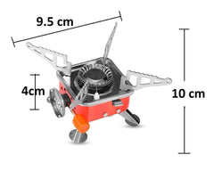 Portable Folding Camping Gas Stove – Lightweight Aluminum Picnic Stove for Outdoor Cooking