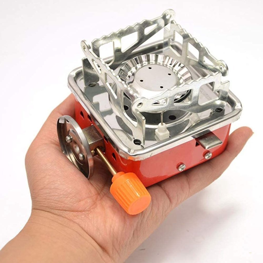 Portable Folding Camping Gas Stove – Lightweight Aluminum Picnic Stove for Outdoor Cooking