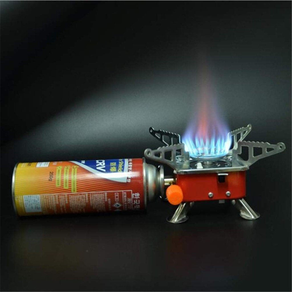 Portable Folding Camping Gas Stove – Lightweight Aluminum Picnic Stove for Outdoor Cooking