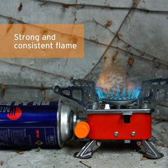Portable Folding Camping Gas Stove – Lightweight Aluminum Picnic Stove for Outdoor Cooking