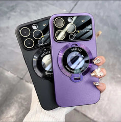 Purple iPhone 14 Pro Case with MagSafe & Invisible Stand, Shockproof & Camera Protection