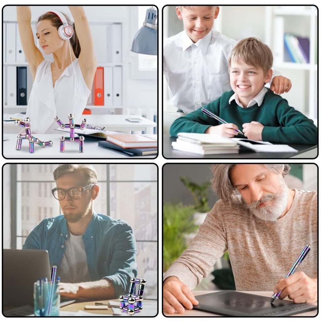 Rainbow Magnetic Fidget Pen – Stress Relief & Creative Gift for Kids